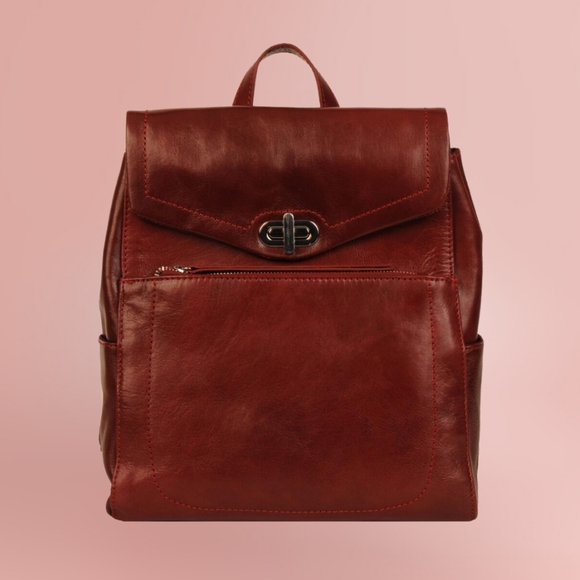 Wilsons Leather | Roma Genuine Leather Backpack - Picture 13 of 15